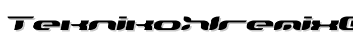 TeknikohlRemix01  Oblique font